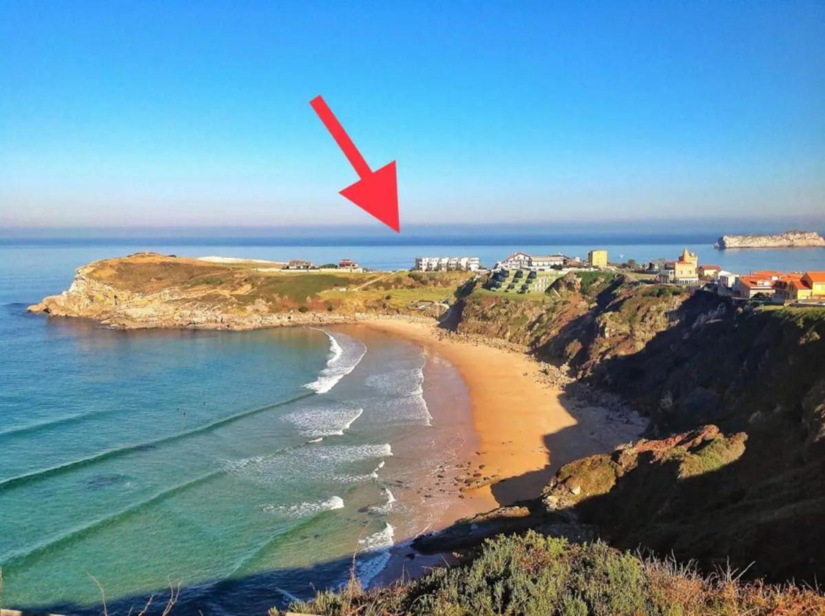 Apartamento Sunset Con Vistas Playa De Los Locos Suances Exteriör bild